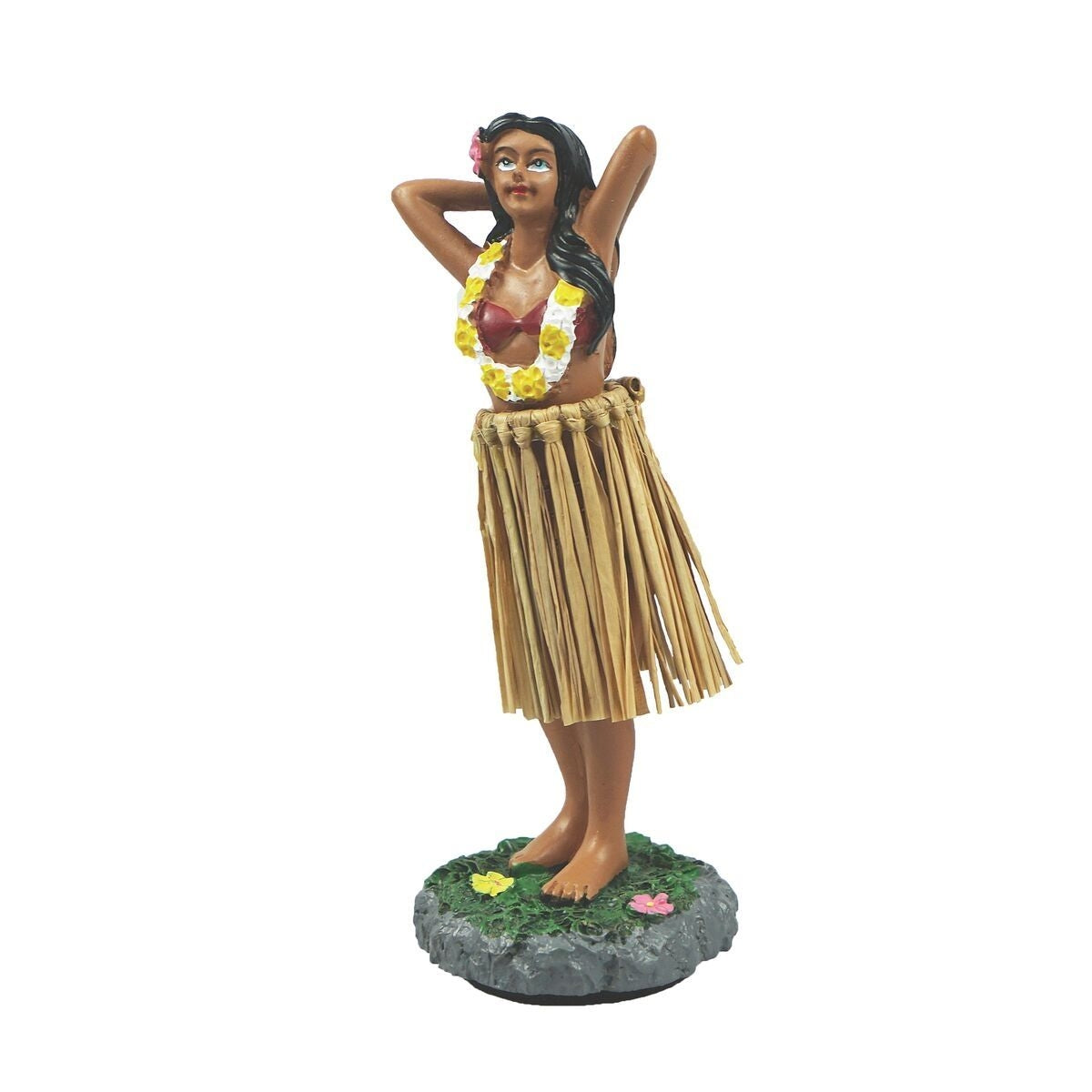 Hawaiian Hula Dashboard Doll