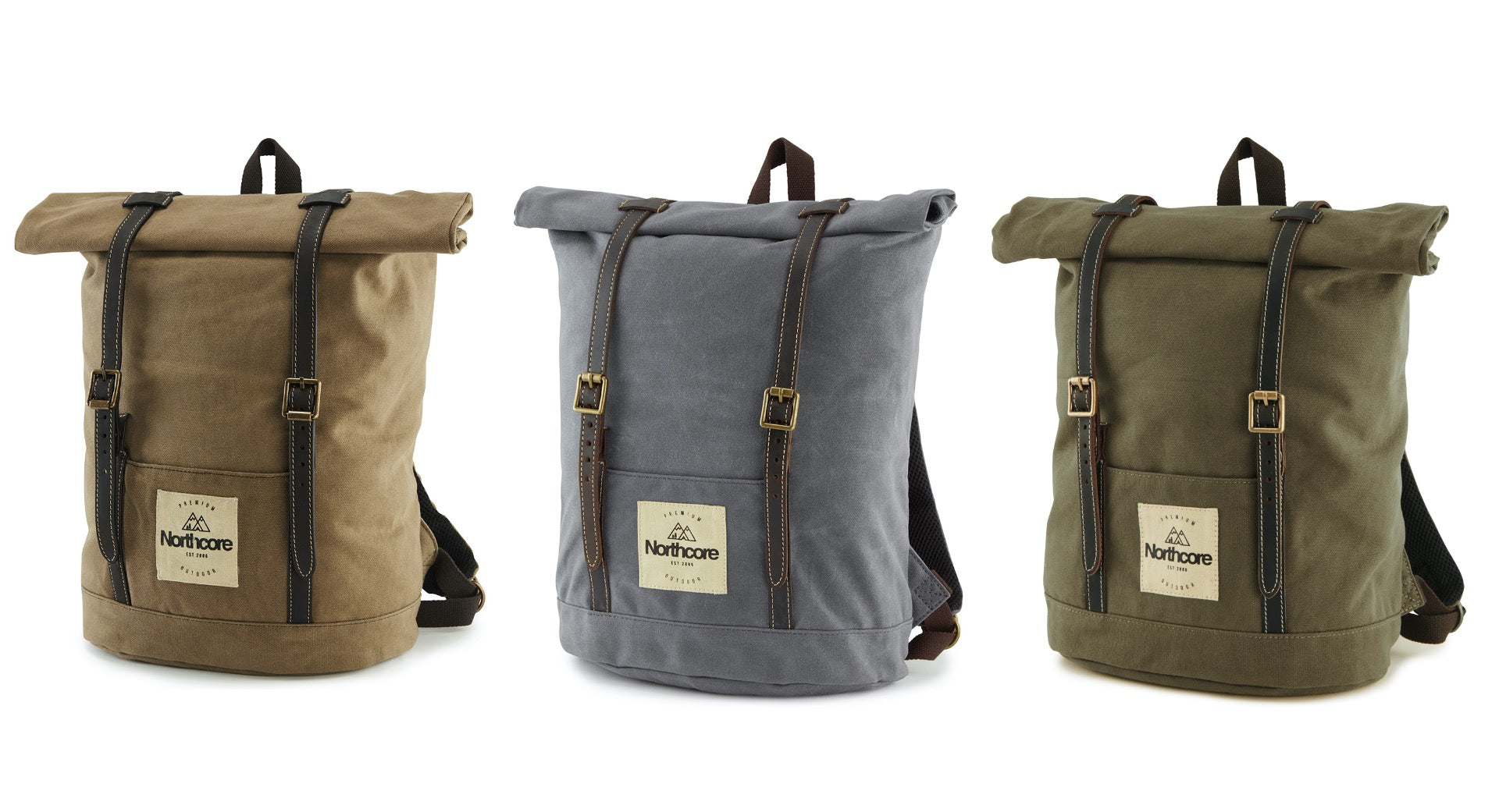 Leather Backpacks Roll Top Waxed Canvas Backpack Waxed Canvas Roll